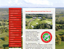 Tablet Screenshot of golf-club-trier.de